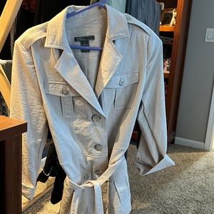 NWOT cream utility jacket
